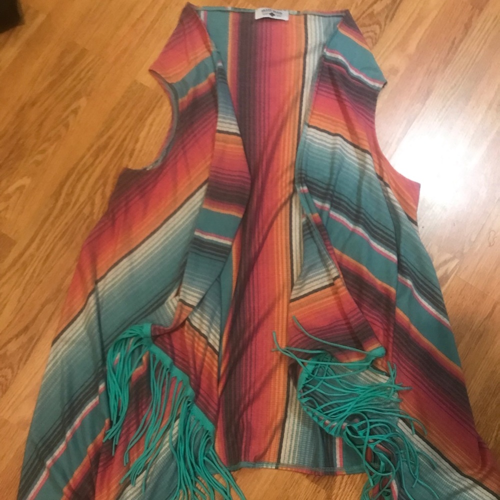 Crazy Train sleeveless cardigan, never worn